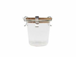 Jar With Wooden Lid and Metal Clips 110Ml