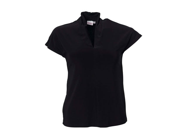 K232 Ladies Ruby Cap Sleeve Bon-Bon Knit Blouse - Image 2