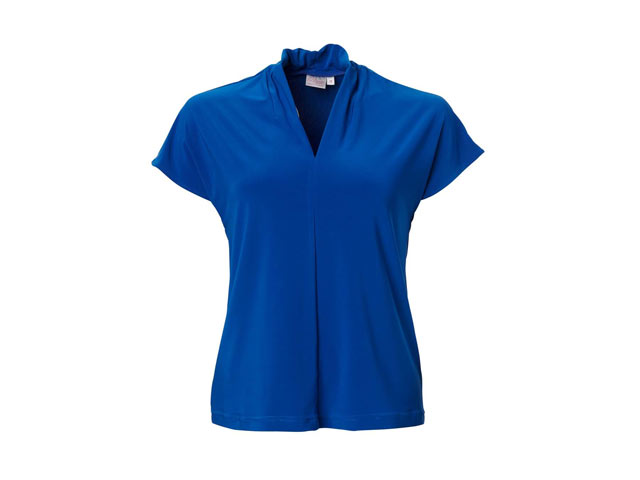 K232 Ladies Ruby Cap Sleeve Bon-Bon Knit Blouse - Image 5