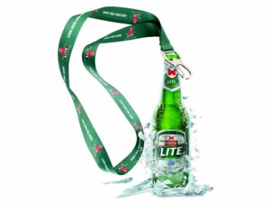 Key Fob Polyester Bottle Opener Lanyard