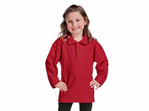 Kiddies 175G Pique Knit Long Sleeve Golf Shirts