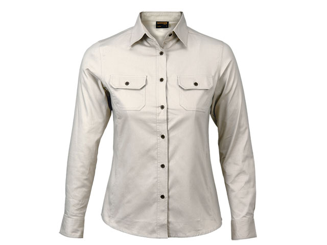 Ladies Bush Shirt Long Sleeve - Image 2
