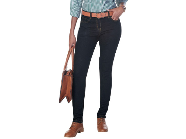 Ladies Giselle Blue/Black Denim Skinny Jean