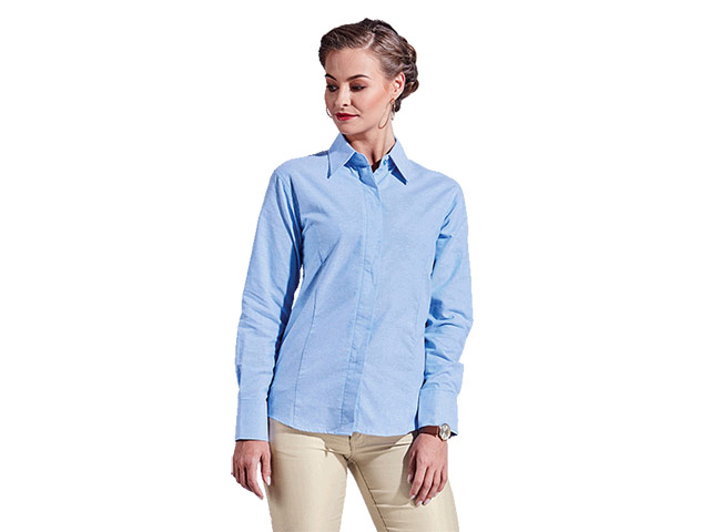Ladies Oxford Blouse Long Sleeve Shirt