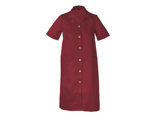 Ladies Poly Cotton House Coat - Image 3