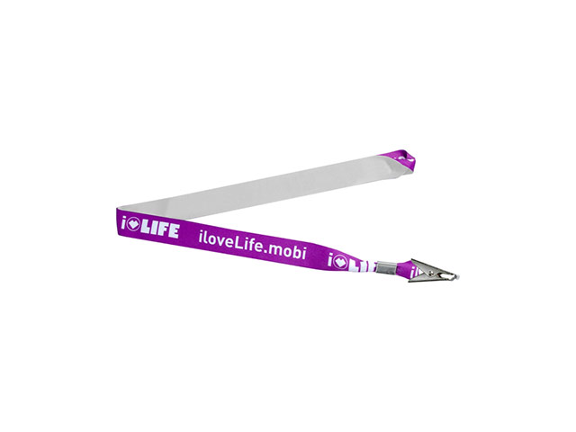Lanyard - Dye Sublimation Full Colour Branding One Side With Croc Clip
