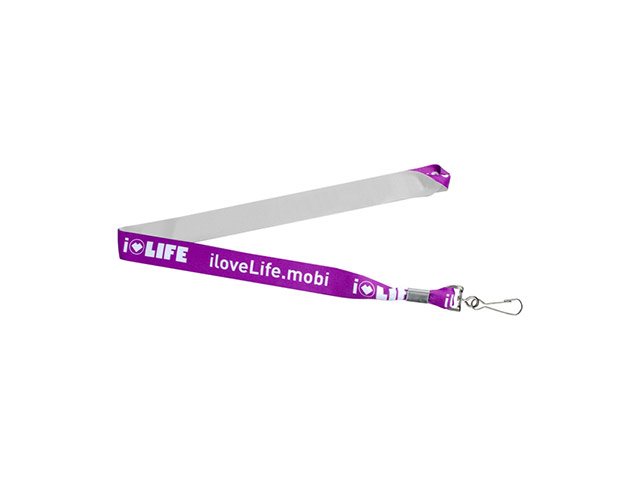 Lanyard - Dye Sublimation Full Colour Branding One Side With Swivel Hook