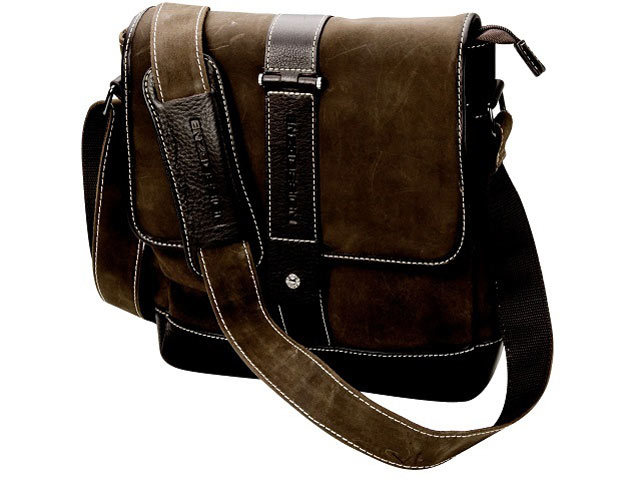 Leather Flap Messenger Bag