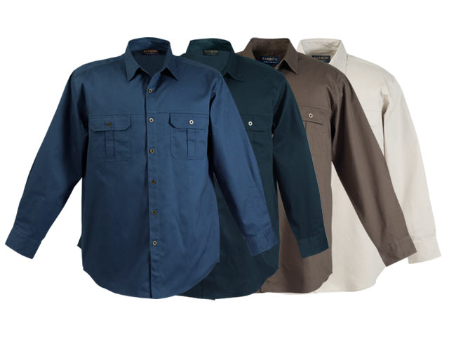 Mens Bush Shirt Long Sleeve - Image 2