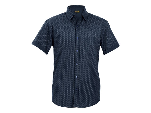 Mens Claremont Lounge Shirt Short Sleeve - Image 2