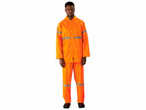 Outdoor Reflective Polyester Pvc Rainsuit