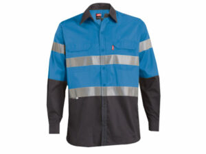 Polycotton Reflective Long Sleeve Work Shirt