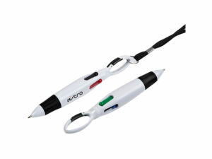 Quatro 4-In-1 Clip Neck Pen