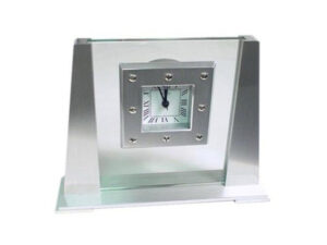 Roman Dial Glass/Aluminium Clock