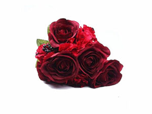 Rose Mix Bunch Red 30Cm