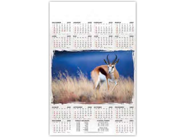 Single Leaf Jumbo Wall Calendar Posters