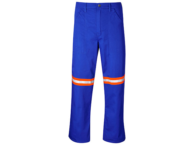 Site Premium Polycotton Pants - Reflective Legs - Orange Tape - Image 4