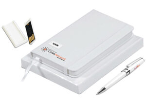 Stick-It USBs Onto White Notebooks