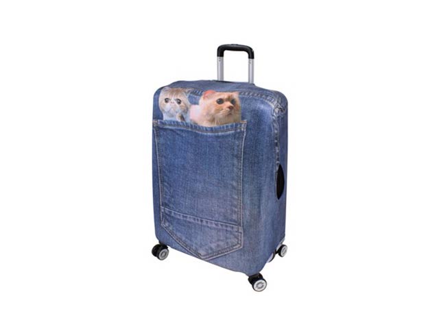 Stretch Luggage Cover - 24 Inch (Cats)