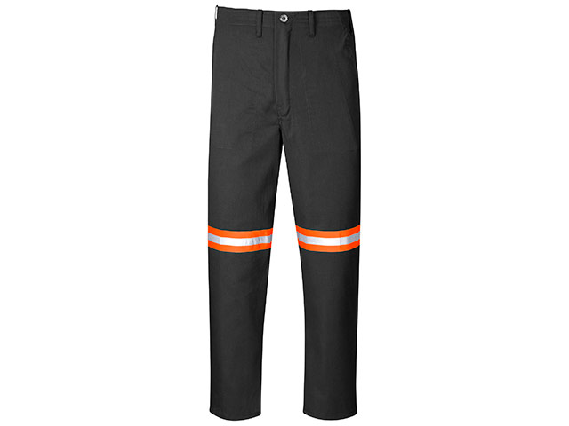 Trade Polycotton Pants - Reflective Legs - Orange Tape - Image 2