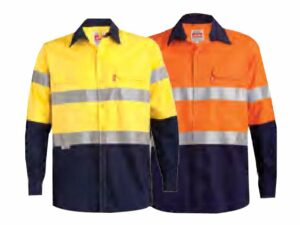 Two Tone Long Sleeve Refllective Work Shirt