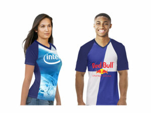 Unisex 50/50 Raglan V-Neck Short Sleeve