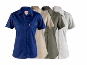 Womens Short Sleeve Work Shirt