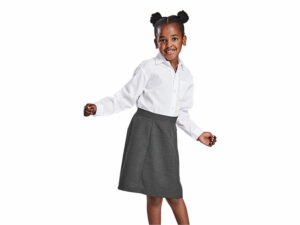 Girls Panelled School Skirt