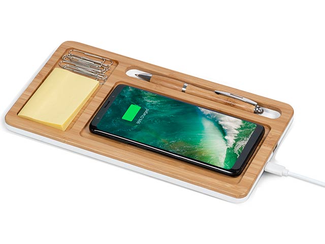 Okiyo Musen Desk Organiser With Wireless Charger - Image 2