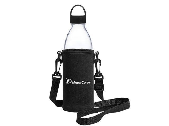 Kooshty Hands-Free Glass Water Bottle - 850Ml