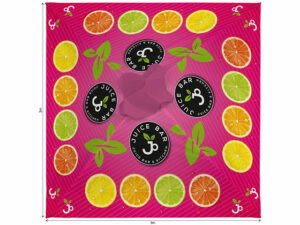 Sublimated Parasol Roof 3 X 3M