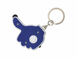 3 In 1 Thumbs Up Keychain With Stylus And Led Light