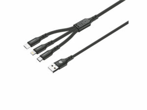 Ind 1.2M 3-In-1 Charger Cable