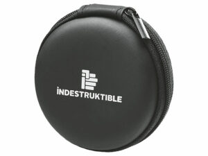 Ind Aux Earphone With Mic In Round Pu Case