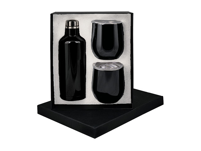 Manhattan Flask And X2 Mug Gift Set - Image 2