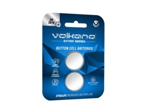Volkano Extra Series Cr2016 Pack Of 2 Batteries