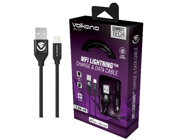 Volkano Weave Series Mfi Lightning Cable