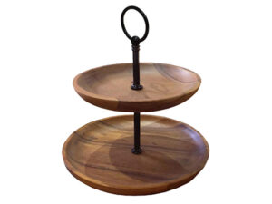Acacia Tea Stand 2 Tier