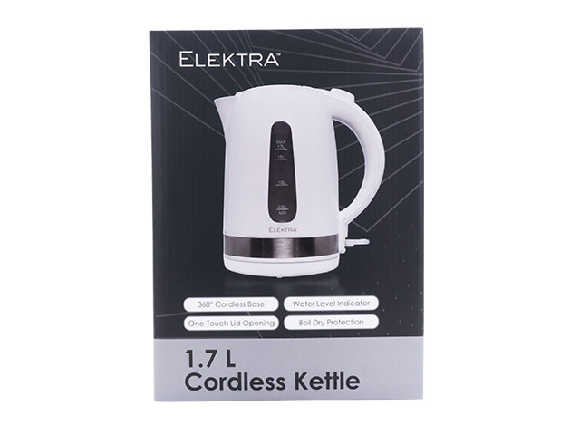 Elektra -1.7L Plastic Kettle