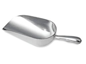 Ice Scoop Round Aluminium 180Mm