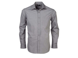 K215 Mens Long Sleeve Minimal Check Shirt
