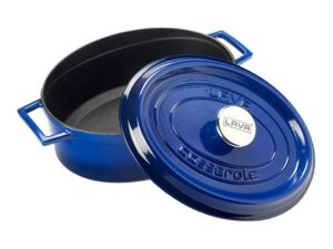 Lava Oval Casserole 33Cm Blue