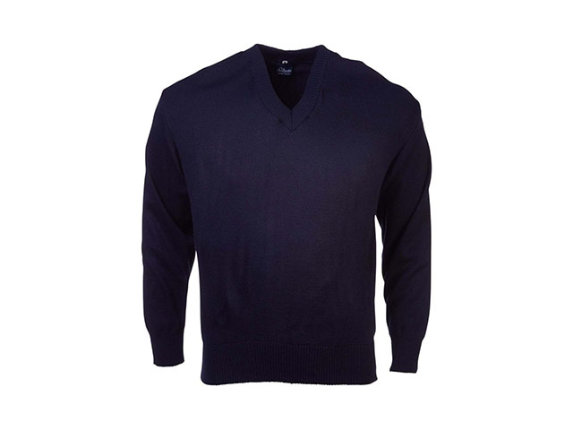 Mens Basic Long Sleeve Pullover - Image 2