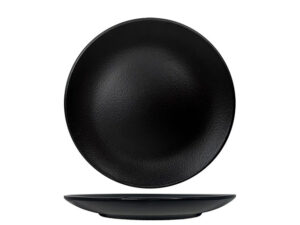 Nova Urban Texture Black Coupe Plate 26Cm