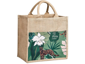 Okiyo Nuri Sublimated Pocket Jute Tote