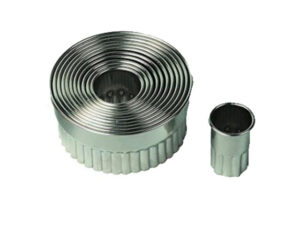 Round Cutter Set Stainless Steel Fluted