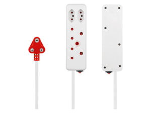 Switched 4-Way Medium Surge Extension Lead 5M