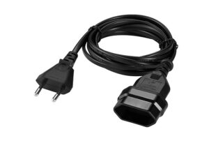 Switched Easy Cable Extender 2Pin Euro To 2Pin Euro Socket 2M