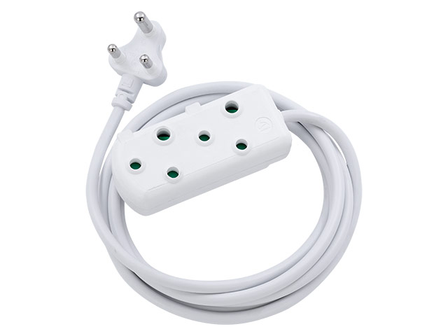 Switched Light Duty Sbs Extension Leads 2 X 16A Socket 10M