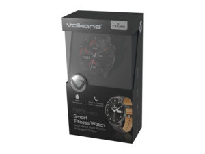 Volkano Fit Forte Series Smart Watch With Leatherette Strap